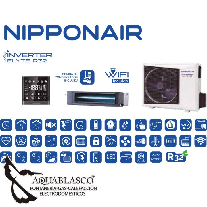 Aire Conducto A++ 14000 F / 15200 k Nippon Air