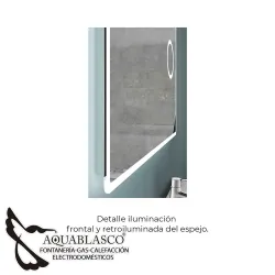 Espejo rectangular con aumento 100 x 80