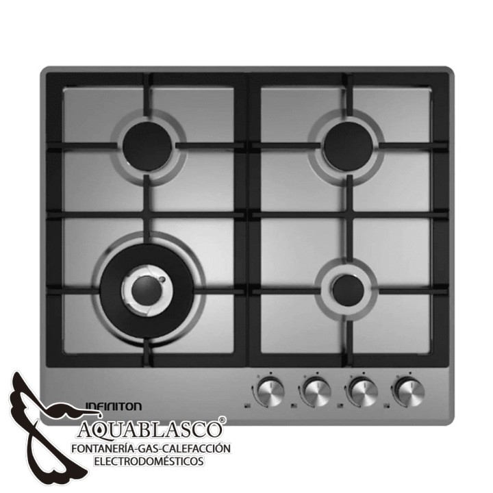Cocina 4 Fuegos inox. Infiniton