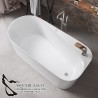 Bañera Aspe150 x 72 Cm Acrílico Blanco Hidronatur