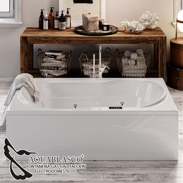 Bañera Alcudia 180 x 110 Cm Acrílico Blanco Hidronatur