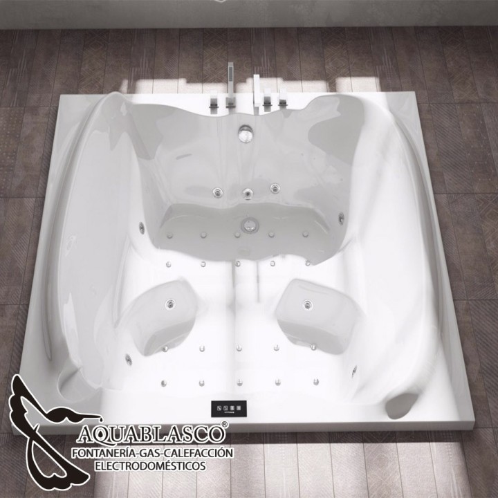 Bañera Hidromasaje Enova 160 x 180 Cm acrilico Hidronatur