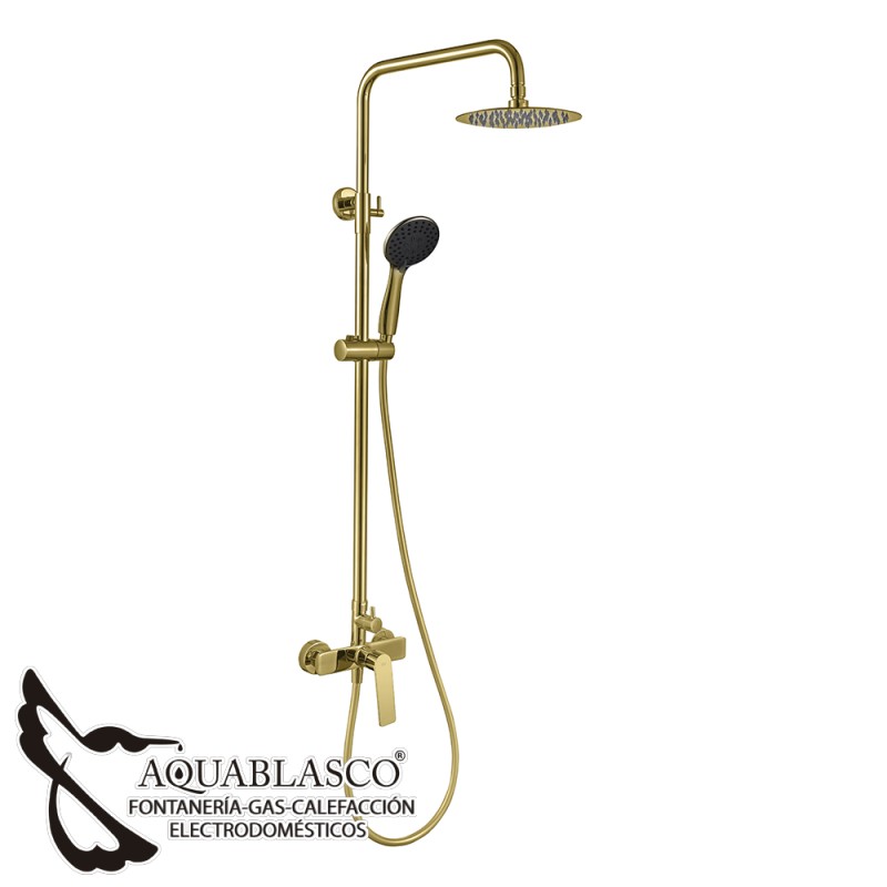 Conjunto ducha oro cepillado Glory