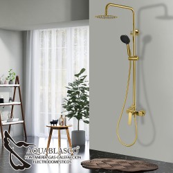 Conjunto ducha oro cepillado Glory