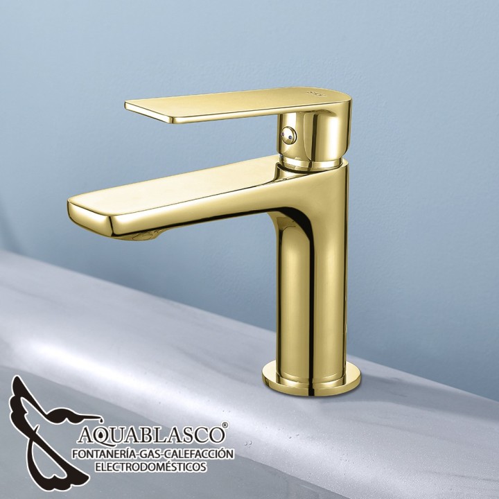 Monomando lavabo oro cepillado Glory