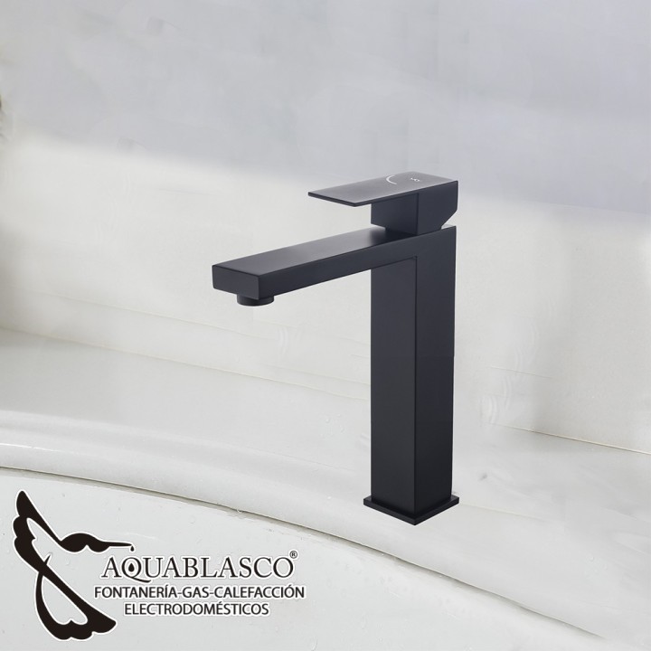 Monomando lavabo negro mate Army