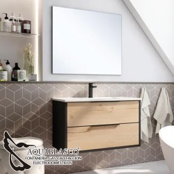 Mueble Baño Start Black 80 Cm