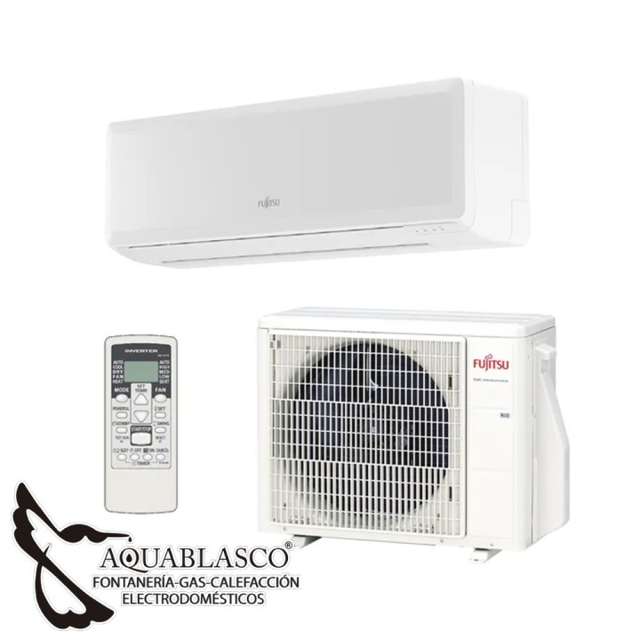 Split Fujitsu 1 x 1 inverter  A++ 2923 f / 3267 k