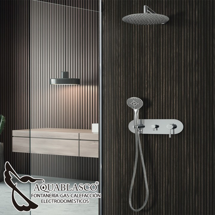 Monomando Ducha empotrado Turin Cromo Clausybath