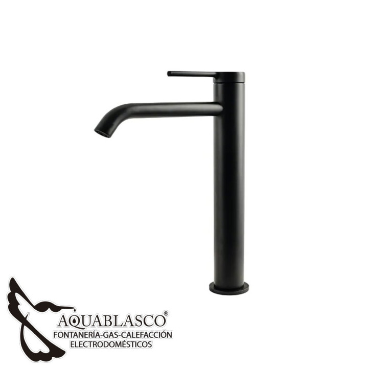 Monomando Lavabo Alto Turin negro Clausybath