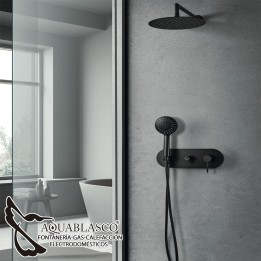 Monomando Ducha empotrado Turin negro Clausybath