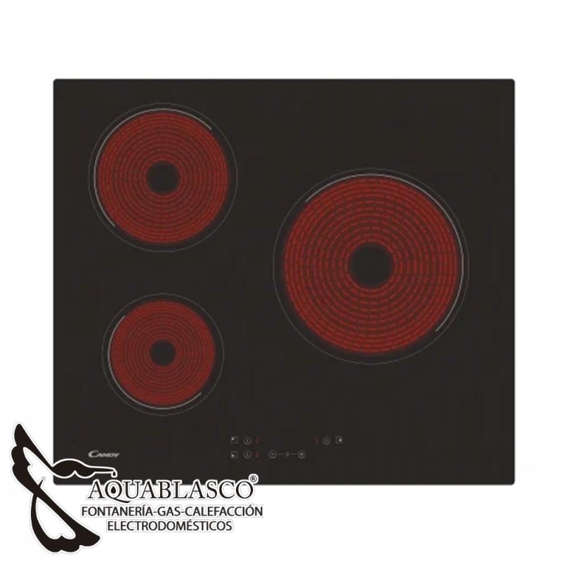 Cocina vitroceramica 3 fuegos Candy