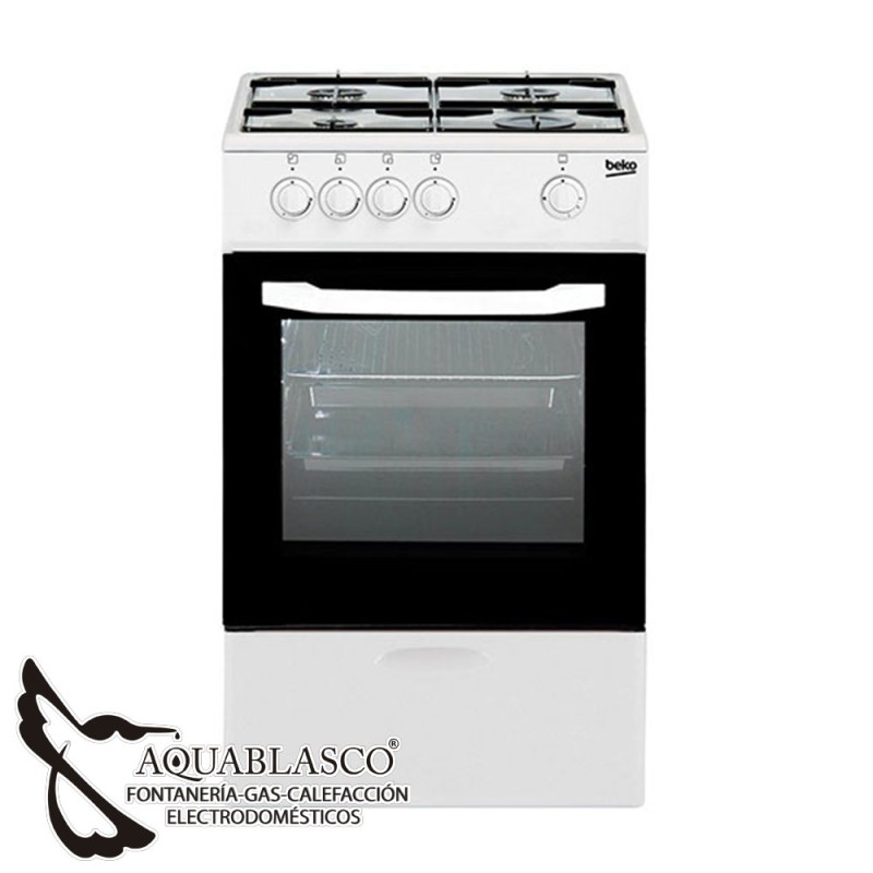 Cocina 4 Fuegos blanco Beko