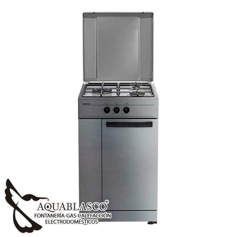 Cocina 3 Fuegos inox Beko