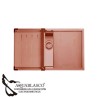 Fregadero 700 x 440 Mm 1Cubeta Rose Mate