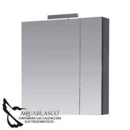 Espejo Camerino 70 Cm Navia gris.