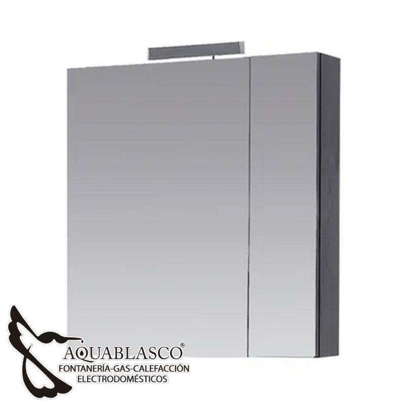 Espejo Camerino 70 Cm Navia gris.