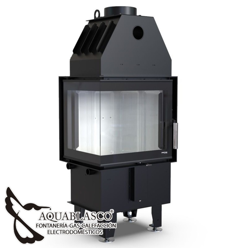 Insert de leña Intra XSM 8 Kw esquina