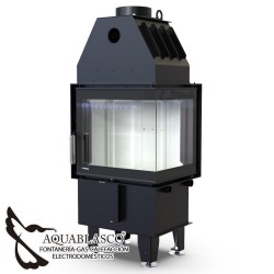 Insert de leña Intra XSM 8 Kw esquina