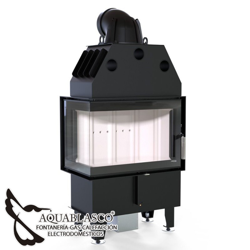 Insert de leña Intra SM 10 Kw esquina