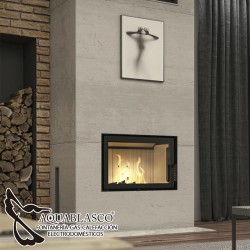 Termoestufa de leña Riva LA G 22 Kw