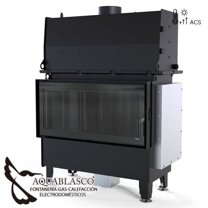 Termoestufa de leña Riva L 22 Kw