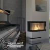 Insert de leña Intra SM 6 Kw Slim esquina