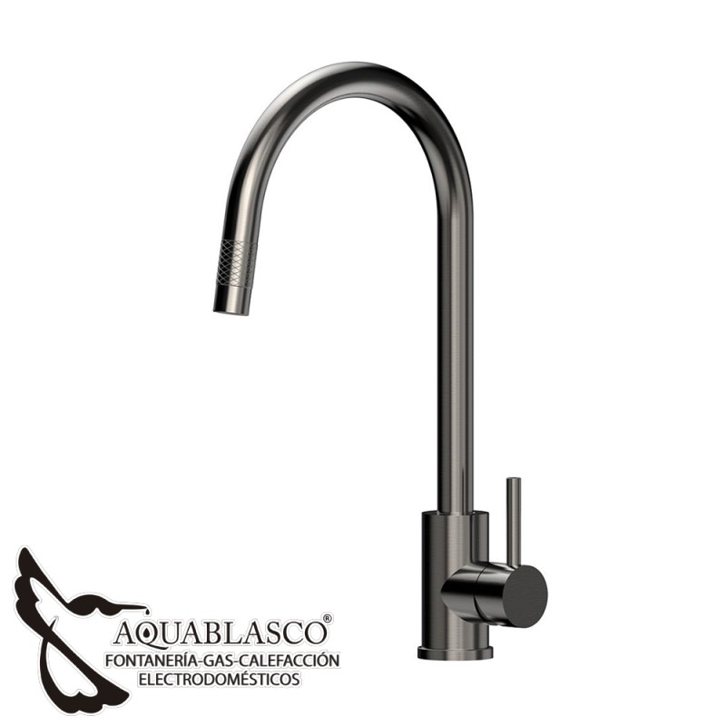 Monomando Freg. extraible Xpressfit Antracita