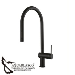 Monomando Freg. extraible Solid Negro Mate.