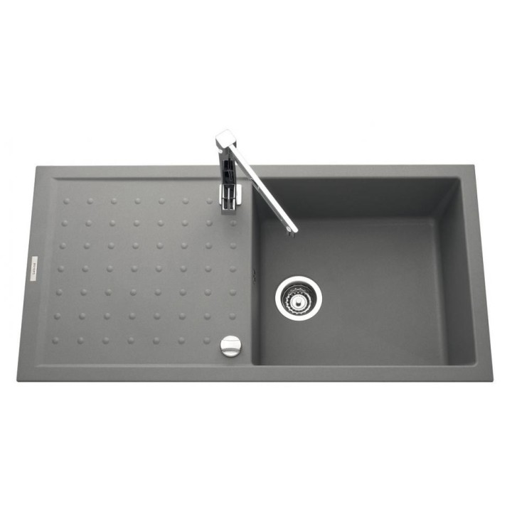 Fregadero 1 C 1 E  100 x 50 Siul negro / gris