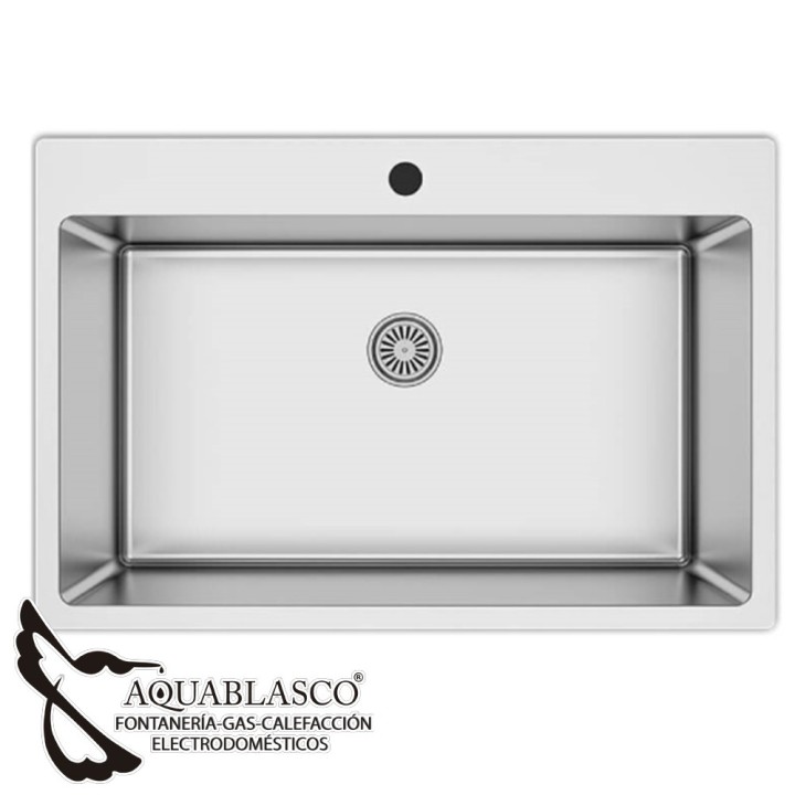 Fregadero sobre encimera 1 C  76 x 50 inox  Java
