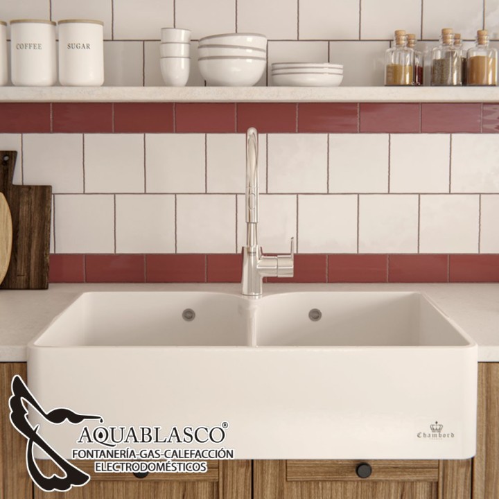 Fregadero 2 C  79 x 50 Ceramico Clotaire II
