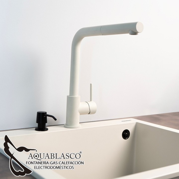 Monomando Freg. Extraible Blanco Soft Lille Luisina