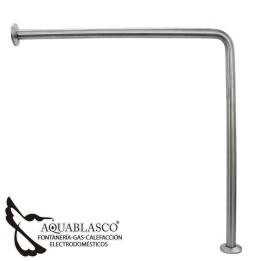 Barra Fija Apoyo Pared-Suelo Ángulo 90º Cromo