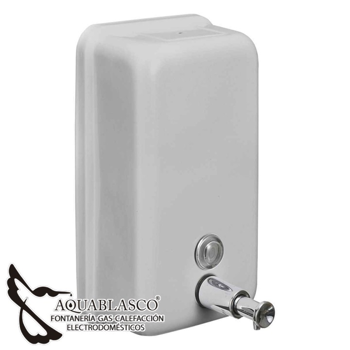 Dosificador de jabón líquido vertical acero inox.