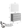 Mueble Baño Roma 80 Cm