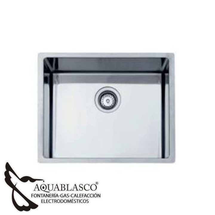 Fregadero 1 Cubeta 54 x 44 Cm inox Aktuell