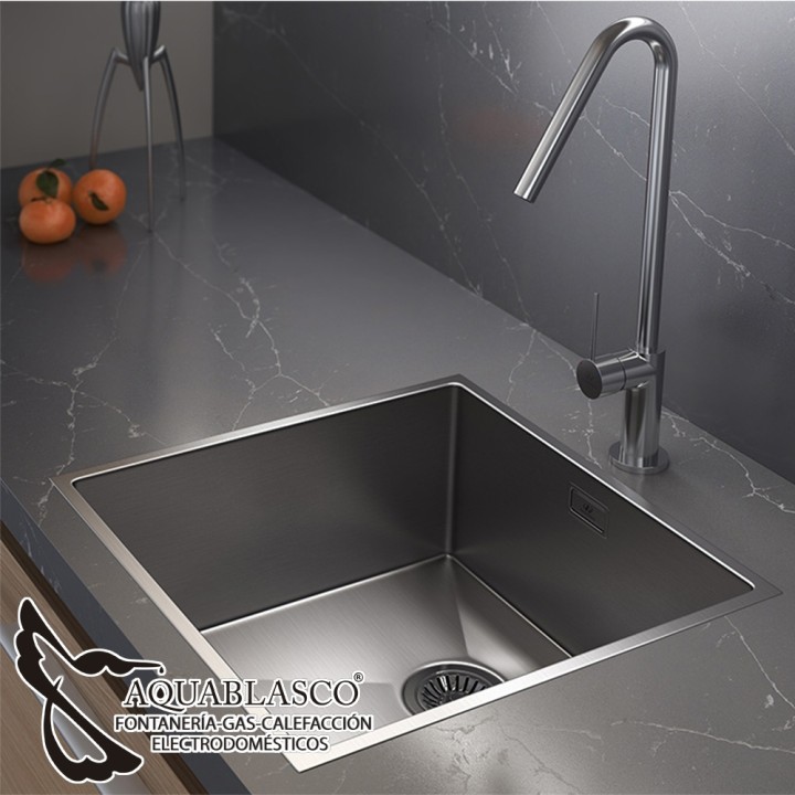 Fregadero 440 x 440 Mm 1Cubeta Acero Pirita