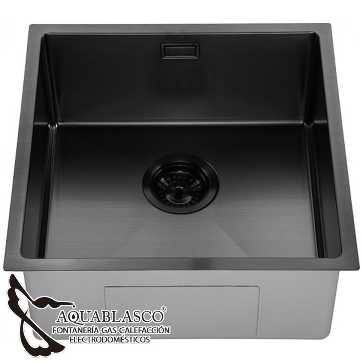 Fregadero 440 x 440 Mm 1Cubeta Acero Antracita Pirita