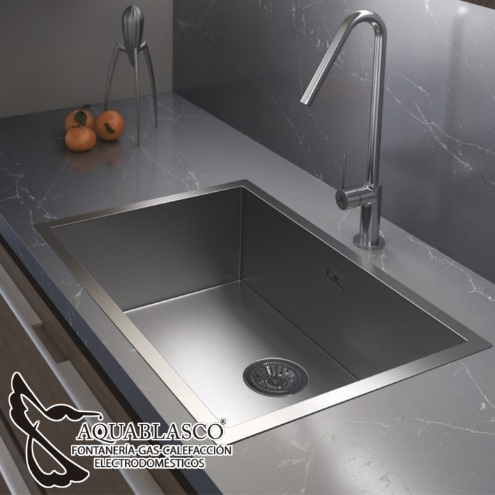 Fregadero 686 x 457 Mm 1Cubeta Acero Zafiro