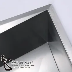 Fregadero 820 x 450 Mm Diamante 2 Cubetas Acero