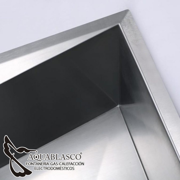 Fregadero 820 x 450 Mm Diamante 2 Cubetas Acero